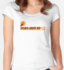 Camiseta entallada de cuello redondo Port Jefferson - Long Island.