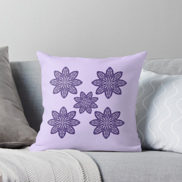Item preview, Snowflakes "Ice Purple Flowers" designed and sold by Cherevan.