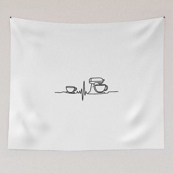 Item preview, Coffee and Mixer  EKG Line Art designed and sold by jkrphoto.