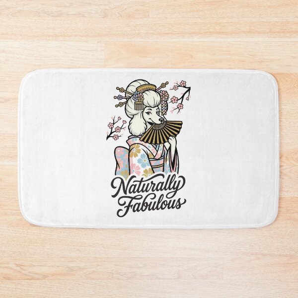 Item preview, Fancy Poodle Dog as Geisha with Folding Fans designed and sold by Tong4130.