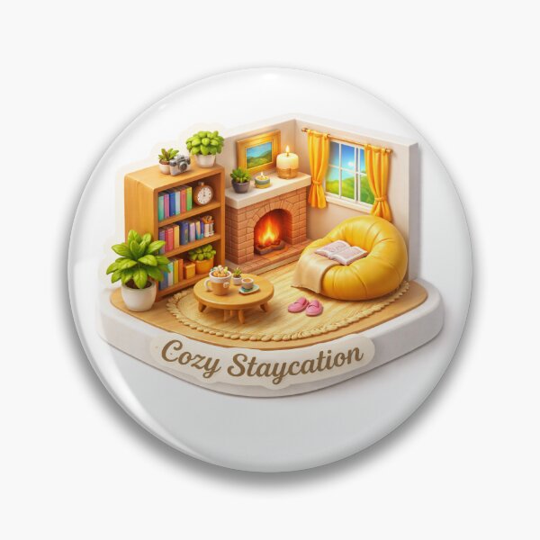 Item preview, Cozy Staycation Mini Room Magnet designed and sold by nikzzastic.