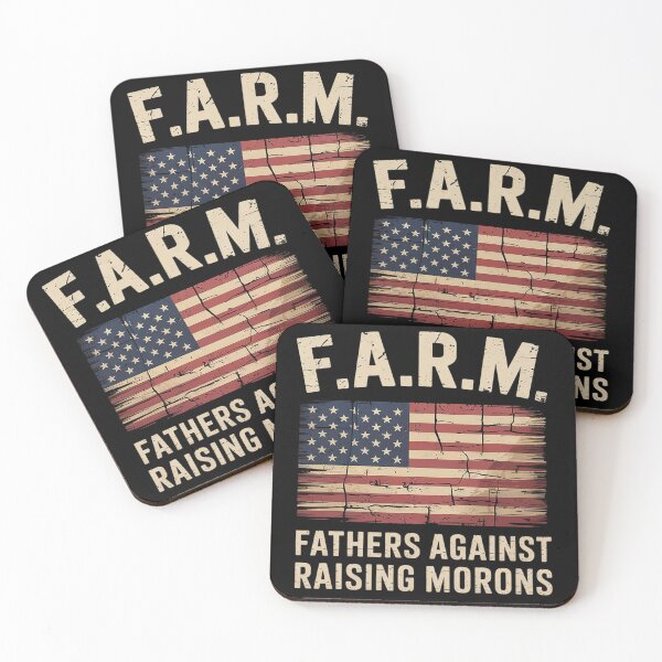 Item preview, Fathers Against Raising Morons Funny US Flag Father's Day designed and sold by KotexTemu.