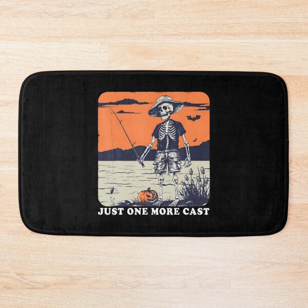 Item preview, Funny Skeleton Fishing Just One More Cast Quote designed and sold by arzateiosumn.