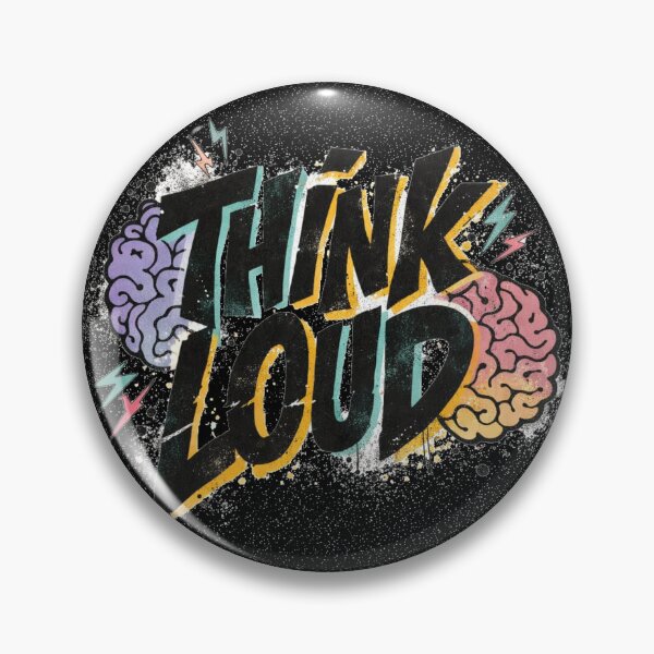 Item preview, Think Loud Graphic T-Shirt – Bold Mind Power Quote Streetwear designed and sold by KDesignCrafts.