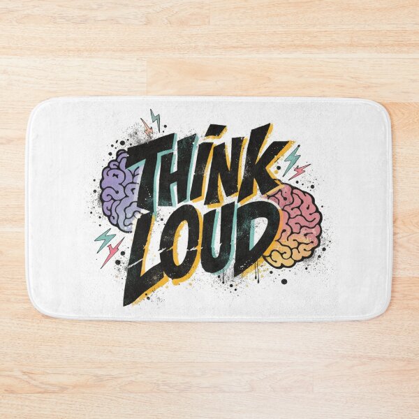Item preview, Think Loud Graphic T-Shirt – Bold Mind Power Quote Streetwear designed and sold by KDesignCrafts.