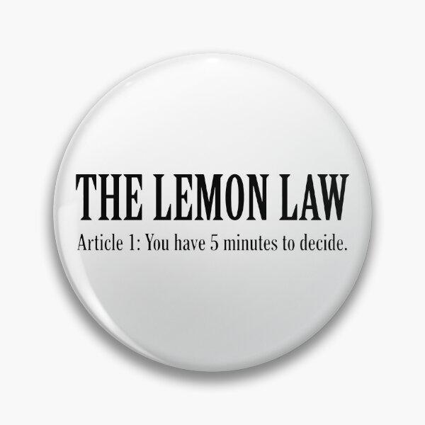 Item preview, The Lemon Law How I Met Your Mother designed and sold by Screen Lore.