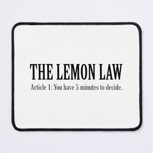 Item preview, The Lemon Law How I Met Your Mother designed and sold by Screen Lore.
