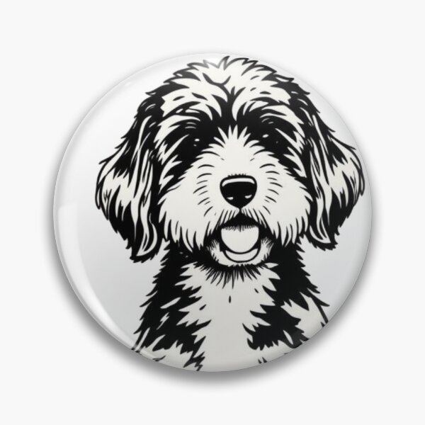 Item preview, Bernedoodle & Coffee – Minimalist Dog Lover Art designed and sold by HappySproutArt.