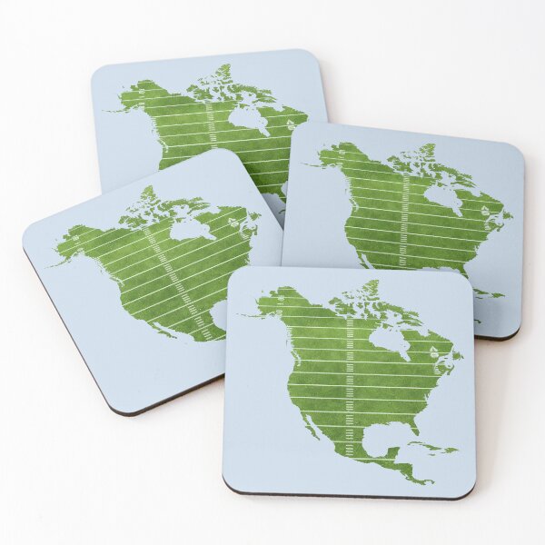 Item preview, North America Sports Field Map - USA Canada Mexico Turf designed and sold by Velustro Shop.