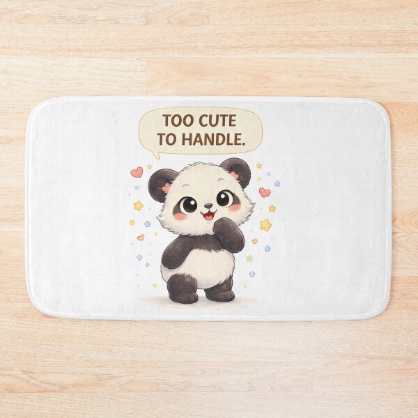 Item preview, Too Cute to Handle Panda Meme designed and sold by LoveLaxmi Arts.