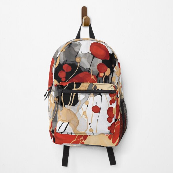 Item preview, Abstract Crimson Floral & Smoke Seamless Pattern designed and sold by CharlieDesings.