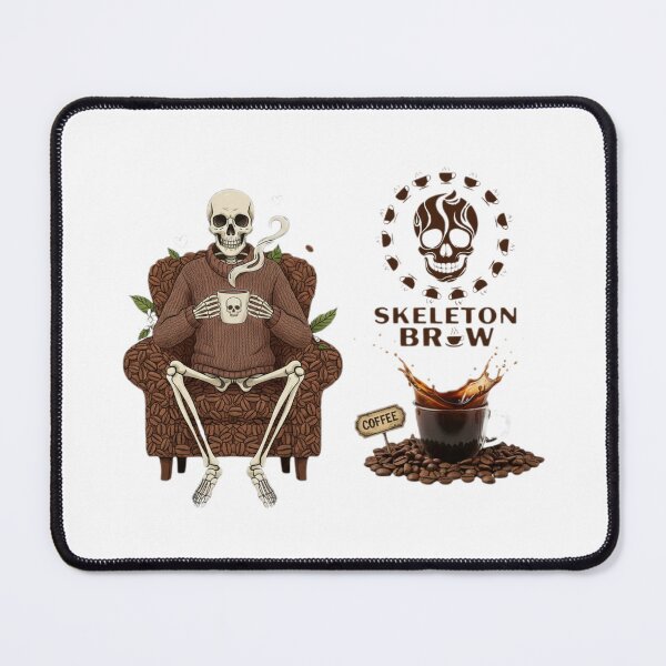 Item preview, Funny Skeleton Coffee Lover Design - Tired Skeleton Drinking Coffee designed and sold by so01.
