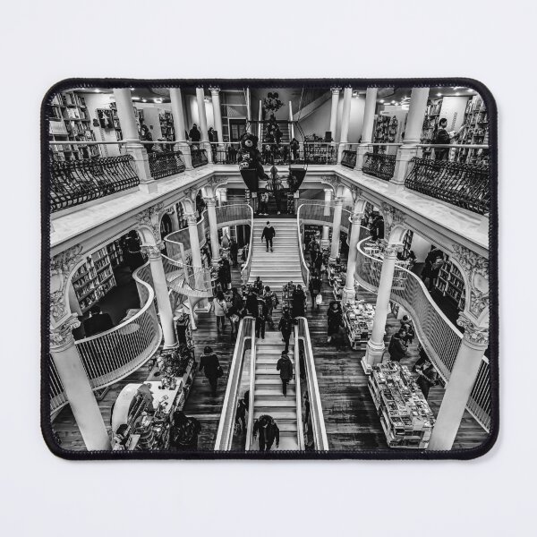 Item preview, Black and White Bookstore Interior designed and sold by Rabee Khalil Photography.