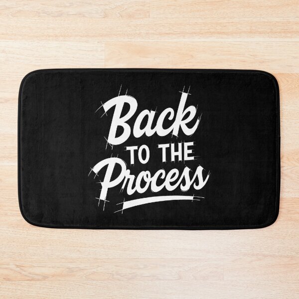 Item preview, Back to the Process – Retro Motivational Quote in Hand-Lettered Style designed and sold by SplashTastic.