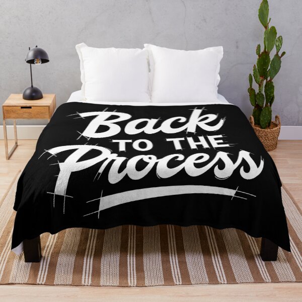 Item preview, Back to the Process – Retro Motivational Quote in Hand-Lettered Style designed and sold by SplashTastic.
