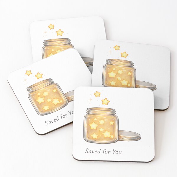 Item preview, Glowing Star Jar – Minimal Cozy Illustration designed and sold by LoppiPrintShop.