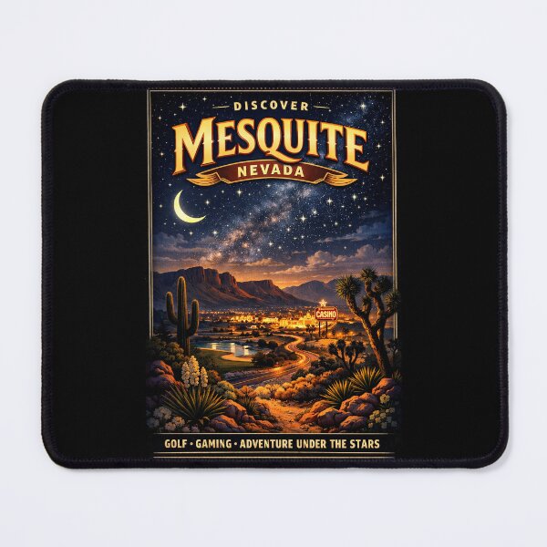Item preview, Mesquite Nevada Nightscape Under the Desert Stars designed and sold by American Travels.