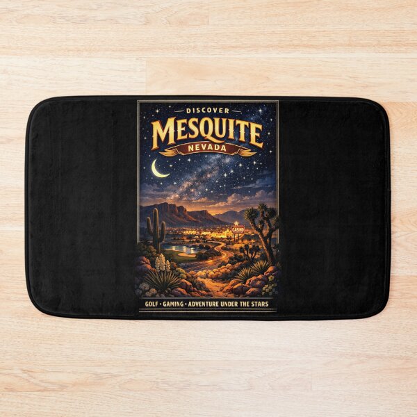Item preview, Mesquite Nevada Nightscape Under the Desert Stars designed and sold by American Travels.