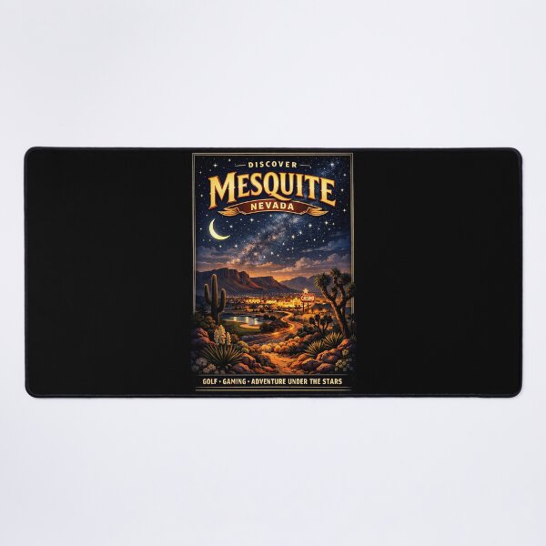 Item preview, Mesquite Nevada Nightscape Under the Desert Stars designed and sold by American Travels.