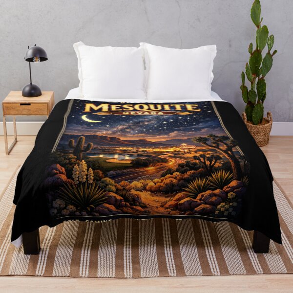 Item preview, Mesquite Nevada Nightscape Under the Desert Stars designed and sold by American Travels.