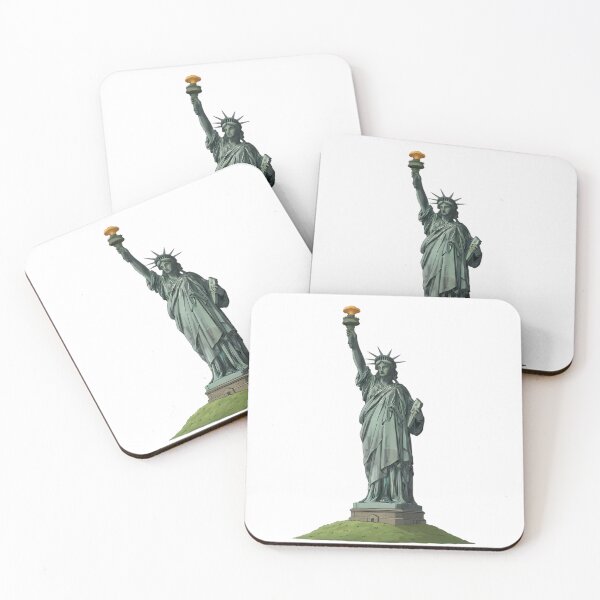 Item preview, Lady Liberty Mushroom - Surreal Statue of Liberty Art designed and sold by Tresorsdesbois.