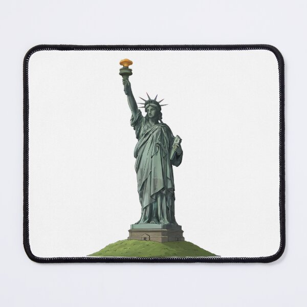 Item preview, Lady Liberty Mushroom - Surreal Statue of Liberty Art designed and sold by Tresorsdesbois.