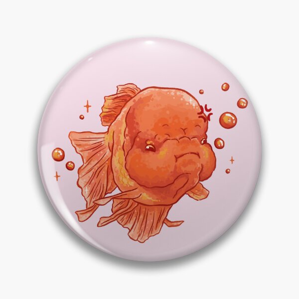 Item preview, Angry Orange Oranda Fish designed and sold by Peach Frog.