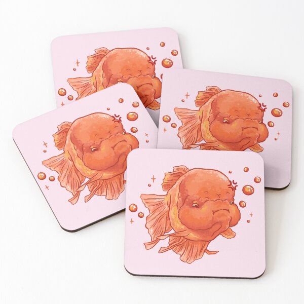 Item preview, Angry Orange Oranda Fish designed and sold by Peach Frog.