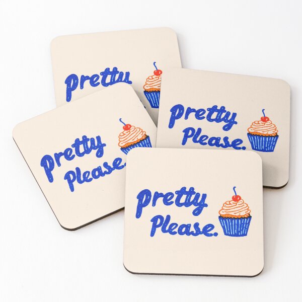 Item preview, Pretty Please Typography with Colorful Cupcake Illustration designed and sold by KrintoryTees.