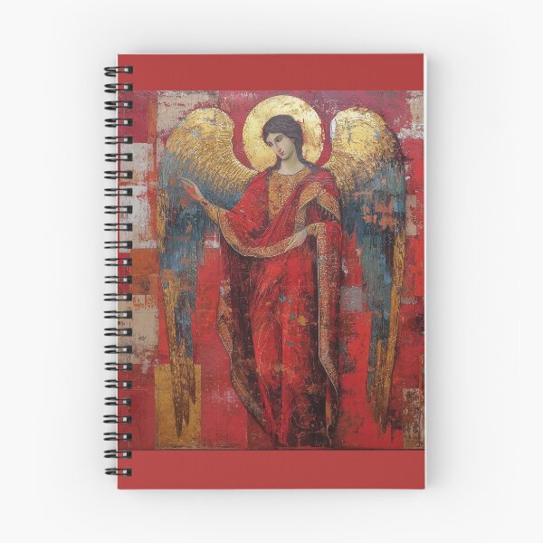 Aperçu de l'œuvre Peinture d'ange, œuvre originale, peinture religieuse, ange gardien créée et vendue par Tamarioniart.
