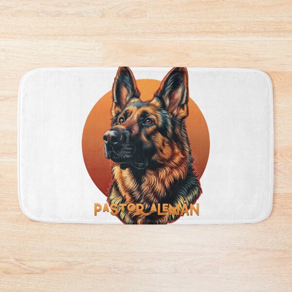 Item preview, Noble Guard: German Shepherd in Solar Red designed and sold by ForeverPrintsOK.