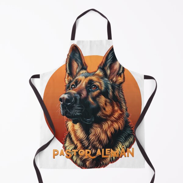 Item preview, Noble Guard: German Shepherd in Solar Red designed and sold by ForeverPrintsOK.