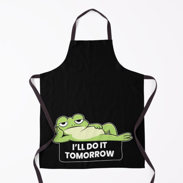 Item preview, I’ll Do It Tomorrow Lazy Frog Funny Procrastination Shirt designed and sold by Kewessthetic.