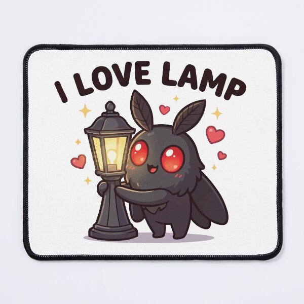 Item preview, I Love Lamp - Cute Chibi Mothman Meme designed and sold by Petzzz.