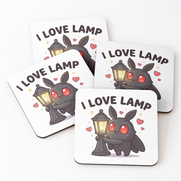 Item preview, I Love Lamp - Cute Chibi Mothman Meme designed and sold by Petzzz.