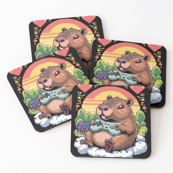 Item preview, Funny Capybara Playing Video Games, Capybara Gaming Lovers  designed and sold by InspiredFoul.