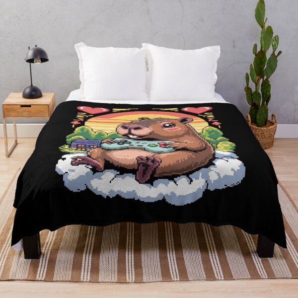 Item preview, Funny Capybara Playing Video Games, Capybara Gaming Lovers designed and sold by InspiredFoul.