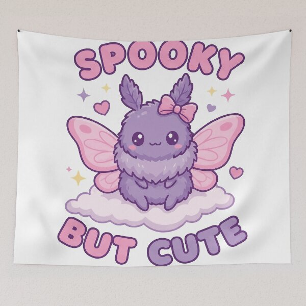 Item preview, Pastel Goth Mothman - Cute Spooky Cryptid Aesthetic designed and sold by Petzzz.