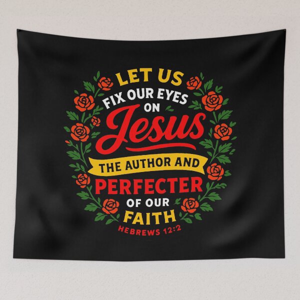 Item preview, Hebrews 12:2 Let Us Fix Our Eyes On Jesus designed and sold by plushism.