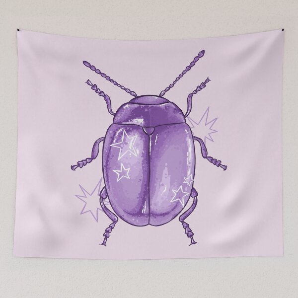 Item preview, Cute Purple Beetle designed and sold by Peach Frog.