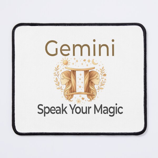 Item preview, Gemini Zodiac Affirmation Design – Speak Your Magic | Creativity & Expression designed and sold by Safe Soul DeLife.