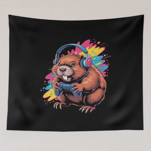 Item preview, Funny Capybara Gamepad Headphones Video Games Gamer 5  designed and sold by InspiredFoul.