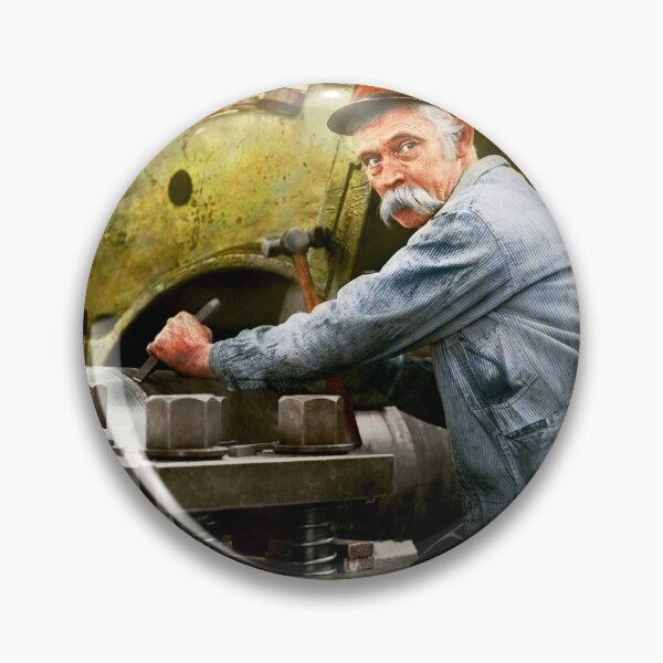 Item preview, Machinist - Lathe - A Man and his Mustache 1917 designed and sold by Mike Savad Photography.