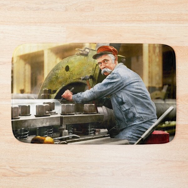 Item preview, Machinist - Lathe - A Man and his Mustache 1917 designed and sold by Mike Savad Photography.