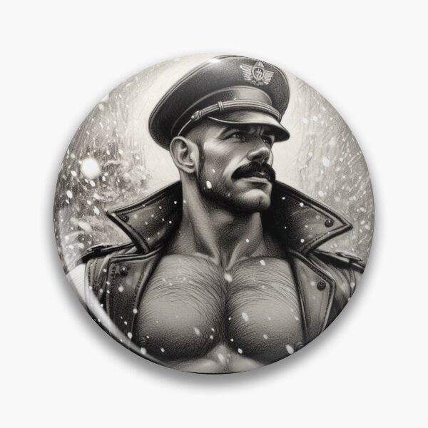 Item preview, Gay Leather Daddy Winter Pride Leder Berlin Pride Graphic Design designed and sold by ItsAKinkThing.