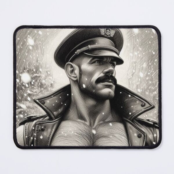 Item preview, Gay Leather Daddy Winter Pride Leder Berlin Pride Graphic Design designed and sold by ItsAKinkThing.