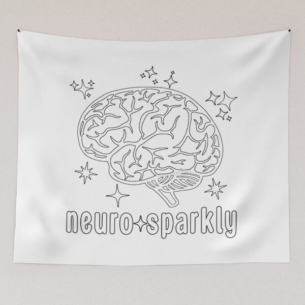 Item preview, Neurosparkly (black and white) designed and sold by neuromixart.