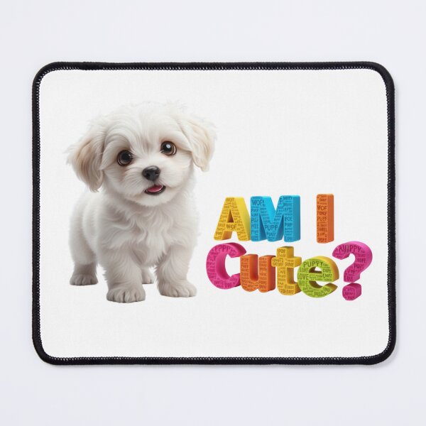 Item preview, White Smiling Cute Puppy designed and sold by Holy Wood.