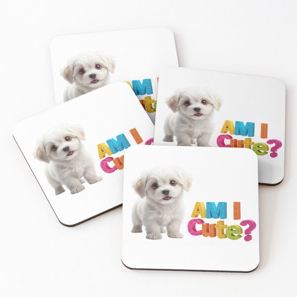 Item preview,  White Smiling Cute Puppy designed and sold by Holy Wood.