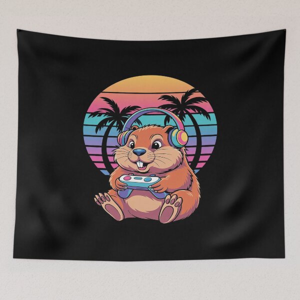 Item preview, Funny Capybara Gamepad Headphones Video Games Gamer1  designed and sold by InspiredFoul.